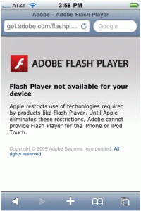 Adobe Flash Player notice
