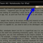One Notebook App to Rule Them All: Notebooks for iPad Word Count