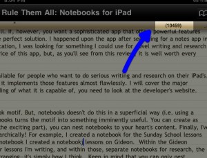 Word Count 2 Word Count 2 300x229 One Notebook App to Rule Them All: Notebooks for iPad
