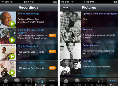 Bill Cosby Has An iPhone App