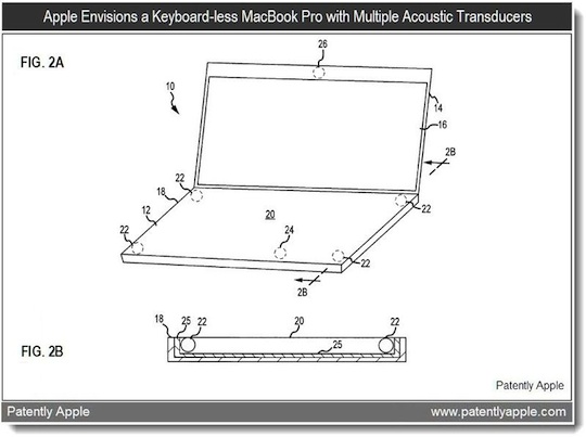 Acoustic based laptop input