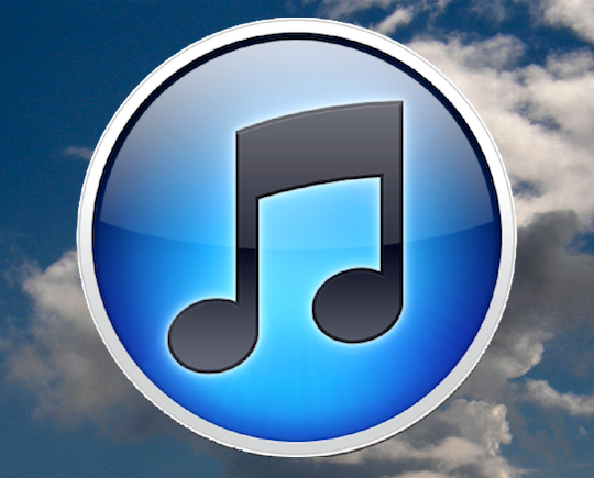 iTunes Logo in a Cloud Background
