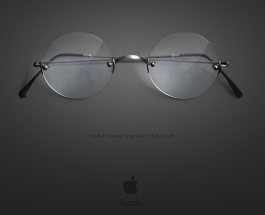 Steve Jobs wallpaper captures his glasses and impact