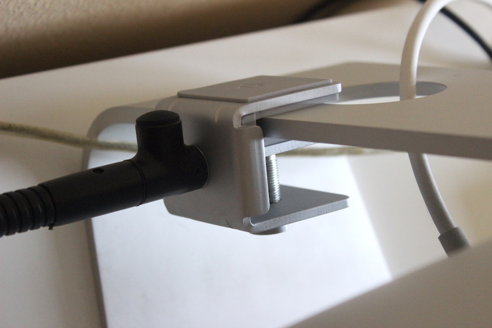 Use the mount to attach the HoverBar to your iMac or desktop.