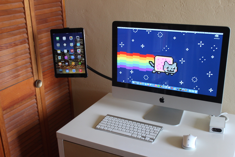 iPad and iMac, side by side.
