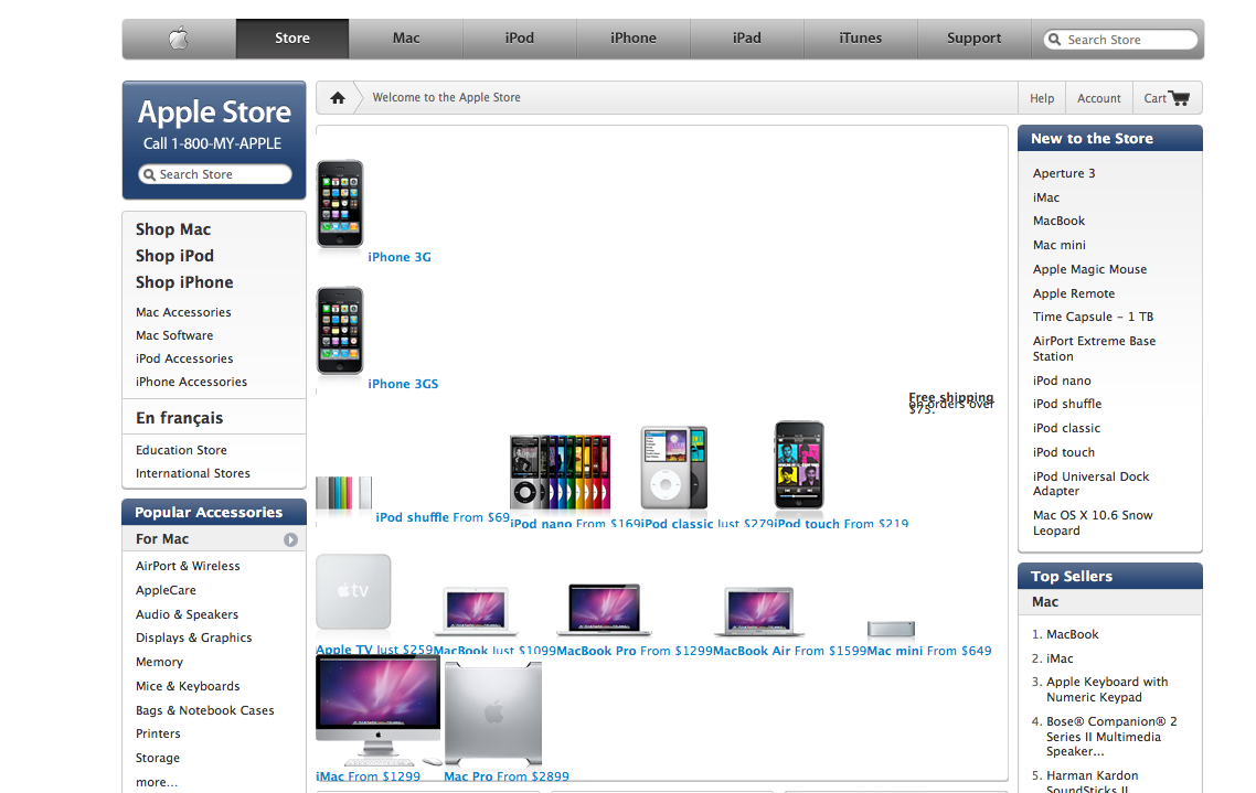 Canada's online Apple store is busted.