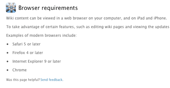 browser requirements