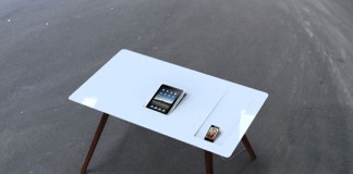 Custom desk made especially for your Apple mobile devices