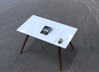 Custom desk made especially for your Apple mobile devices