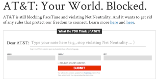 Free Press Starts A Petition Against AT&T’s Violation Of Net Neutrality Laws