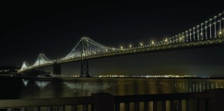 San Francisco Bay Bridge Illuminated With 25,000 Internet Connected LED Lights