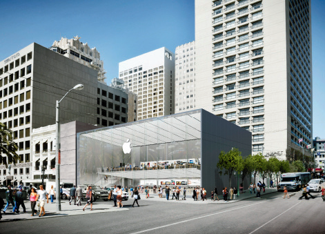 Apple Relocating Flagship Store In San Francisco, Giving It A Glass Makeover