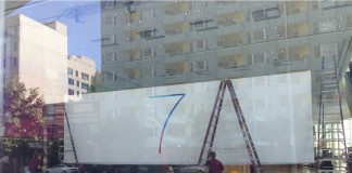 iOS 7 Logo Spotted In San Francisco At WWDC Setup