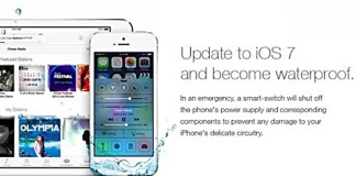 iOS 7 Users Trolled Into Believing Their Phones Are Now Waterproof