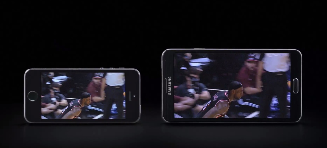 New Samsung Ad Focuses On Screen Size, Pits Galaxy Note 3 Against iPhone 5s