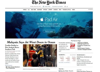 Underwater iPad Ad And Flight 370 Story Create ‘Unfortunate Coincidence’ On New York Times Site
