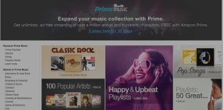 Amazon Gets Into Music Streaming With Prime Music