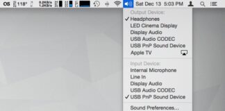 31 Days of OS X Tips: Change Audio Input/Output Via The Menubar