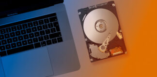 Hard Drive and Macbook