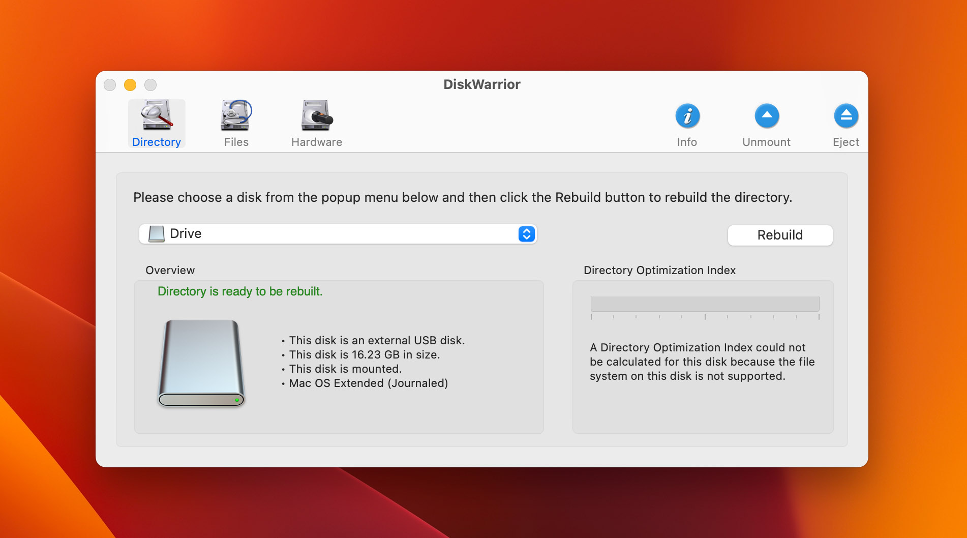 DiskWarrior undelete tool for Mac