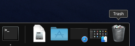 Trash Icon in The Doc