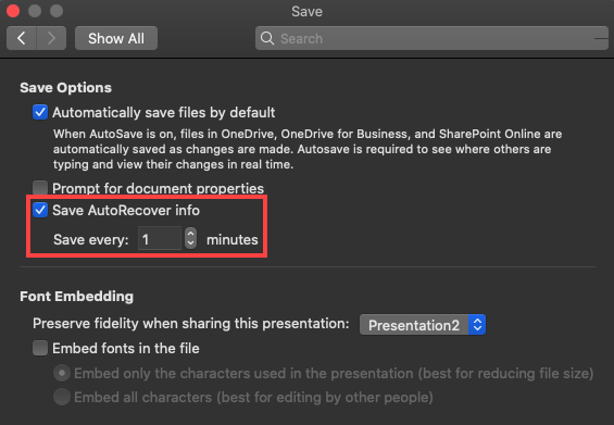 how to save a powerpoint to mac