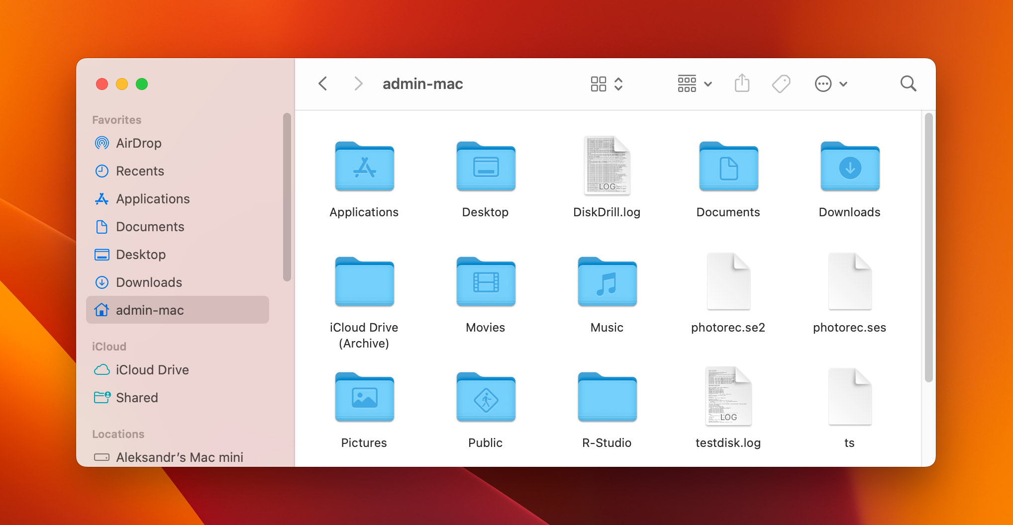 Click search icon Finder