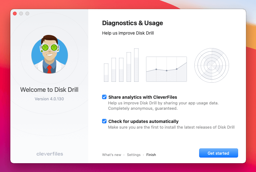 disk drill diagnostics and usage-tinified