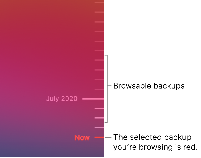 restoring using time machine