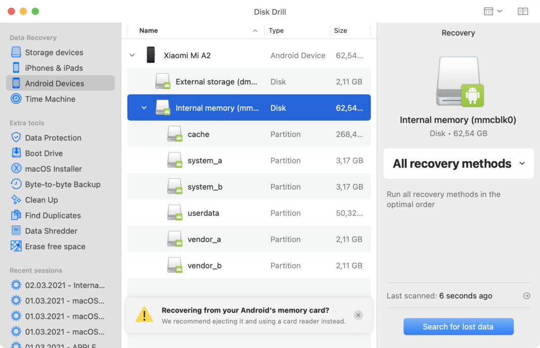 7 Best Tools for Android Data Recovery on Mac [Free to Try]