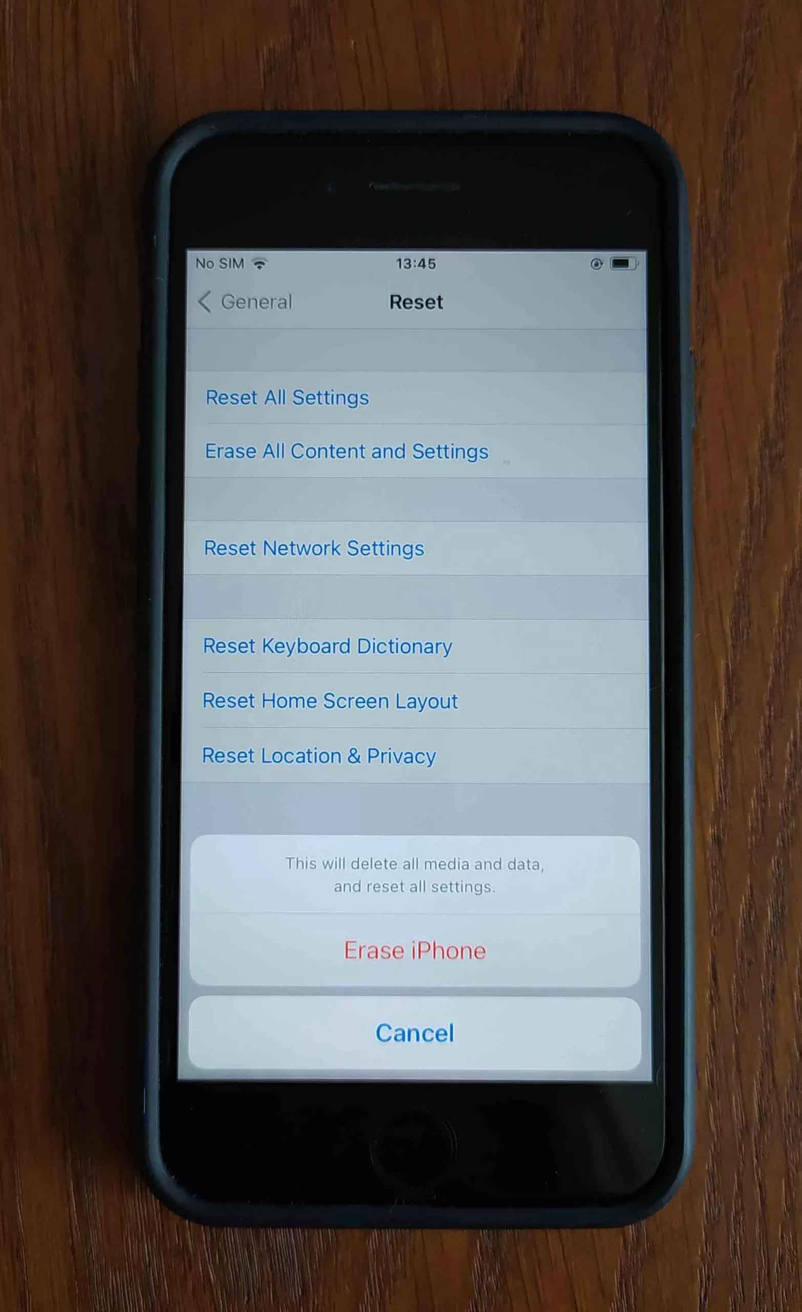 erase your iphone