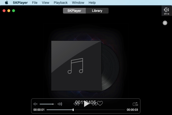 Audio player for Mac - 5KPlayer.