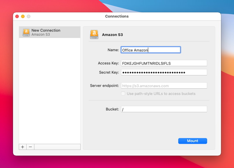CloudMounter - S3 client for Mac