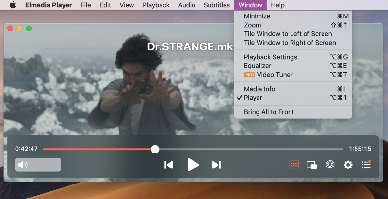 Open MKV file on Mac with Elmedia Player title: Elmedia Player
