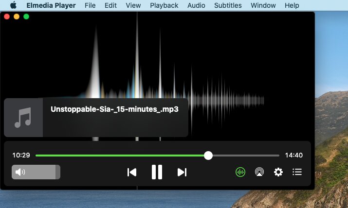 Elmedia Player - best music player for Mac.