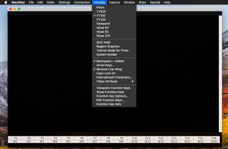 Macwise - Terminal emulator