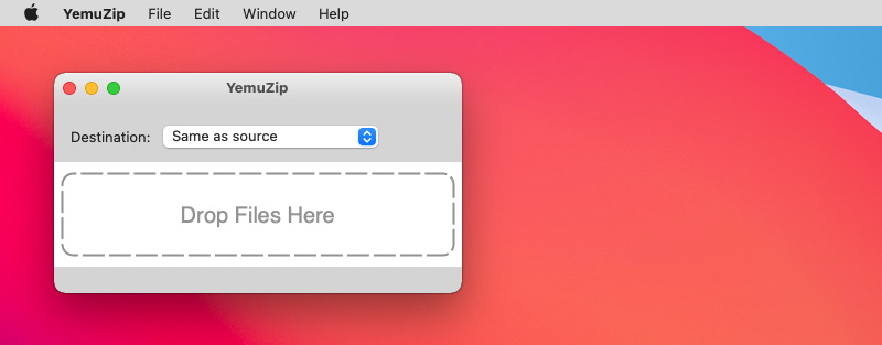 YemuZip - file archiver for macOS