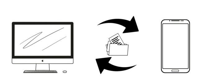 Transfer files from Mac to Samsung phone.