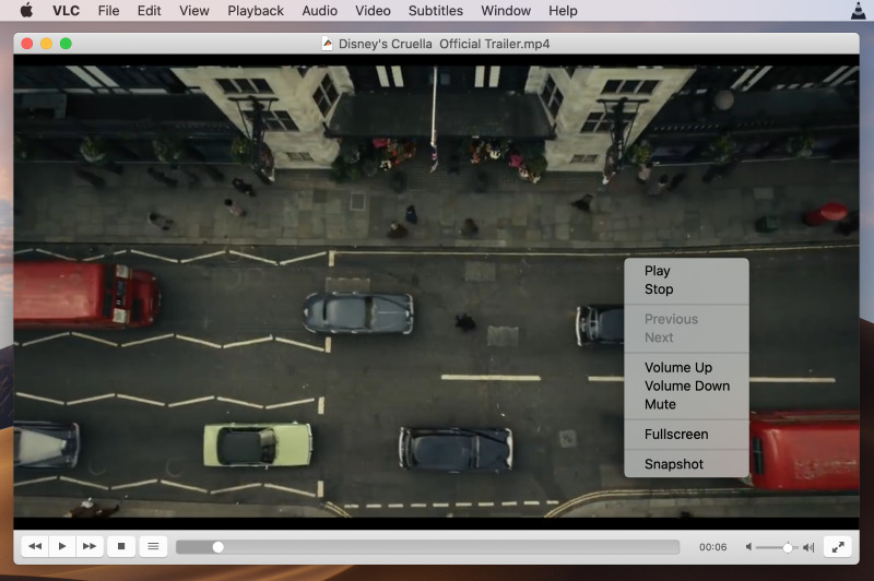 VLC is another way to play VOB on Mac
