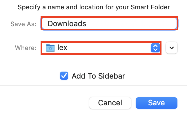 new finder folder prompt for choosing name and location