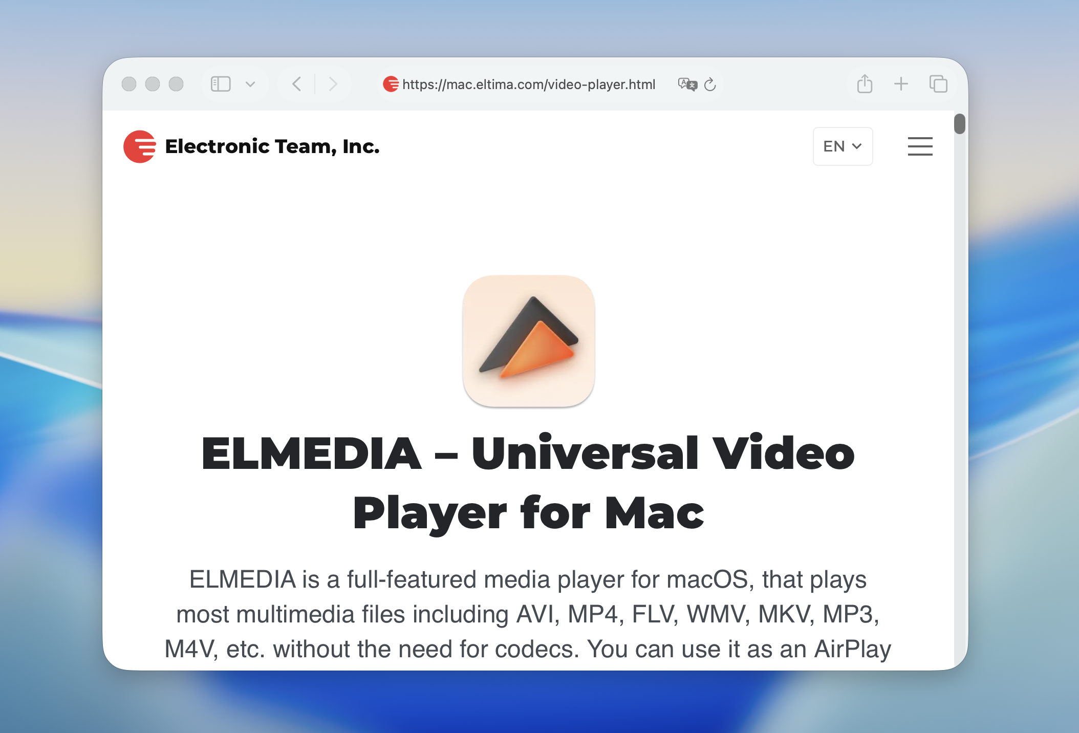 elmedia player website