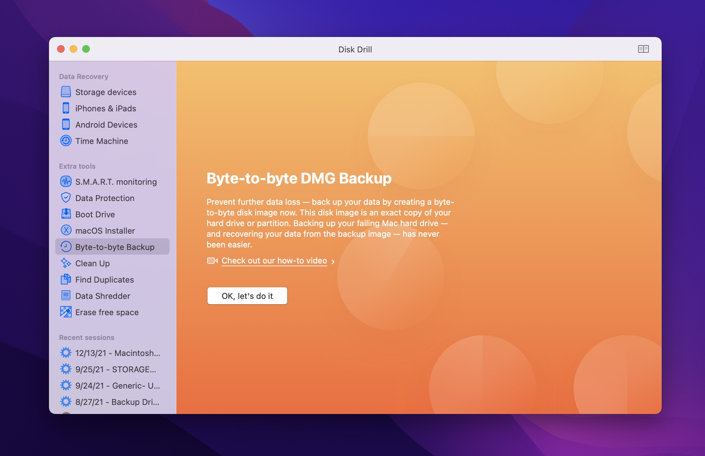 byte to byte backup