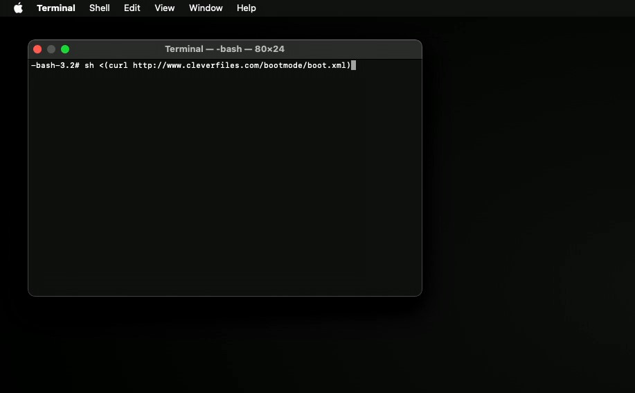 terminal command in recovery mode on mac