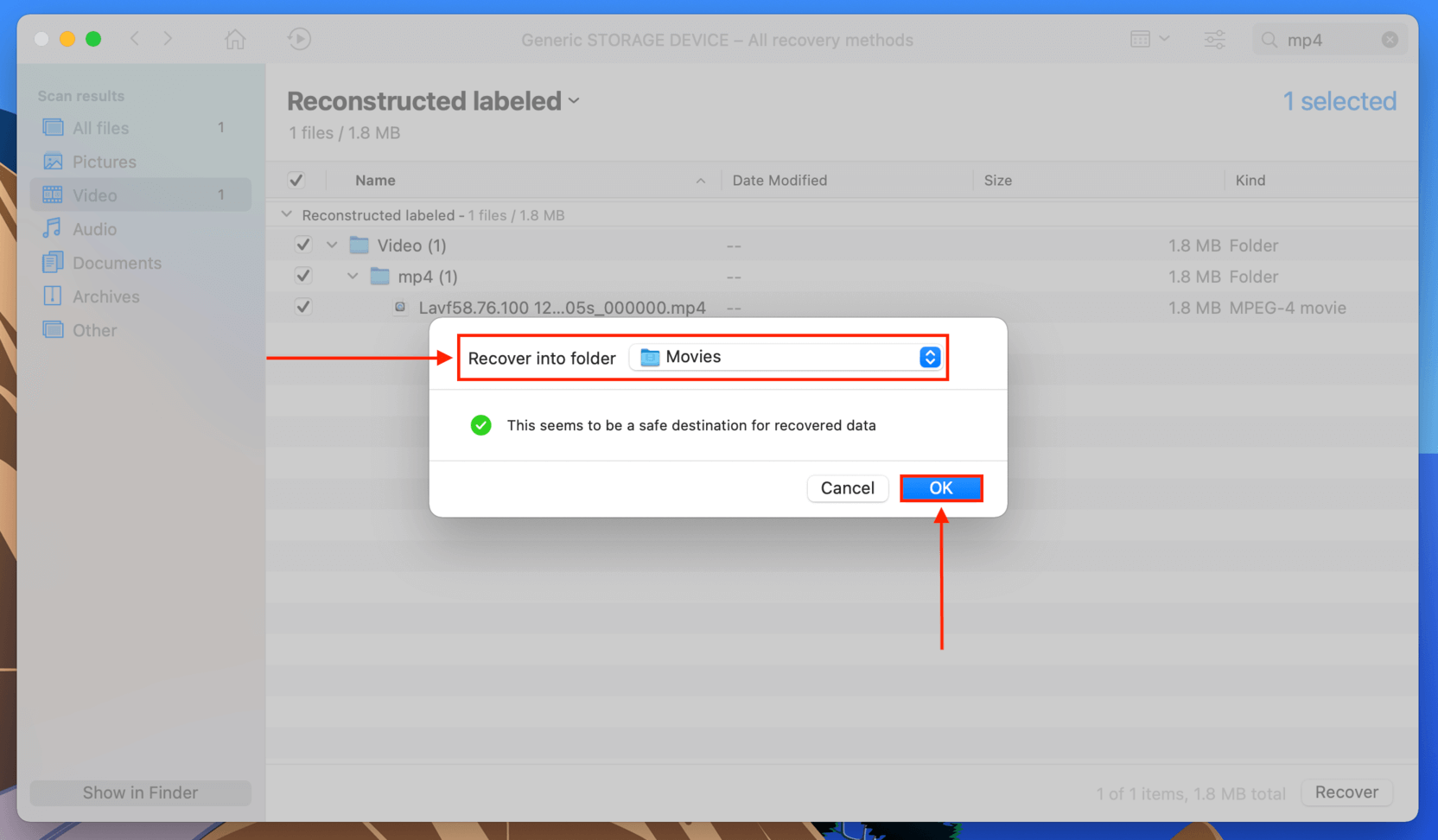 Disk Drill save file dialogue box