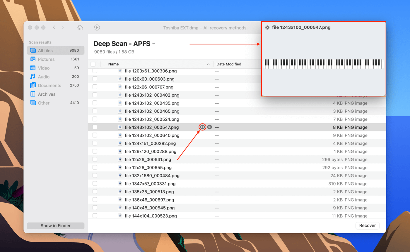 DIsk Drill file preview demo