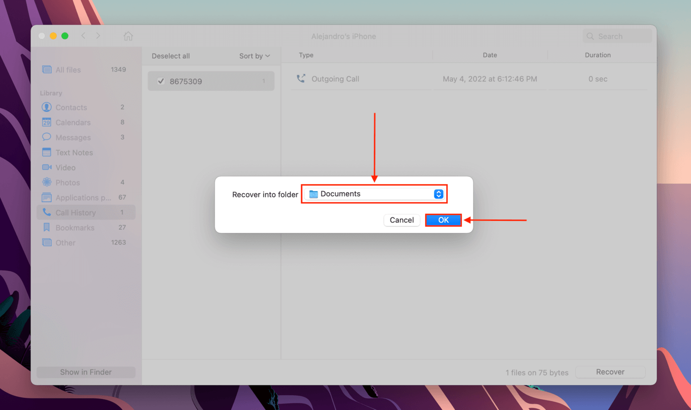 Disk Drill save file dialogue box