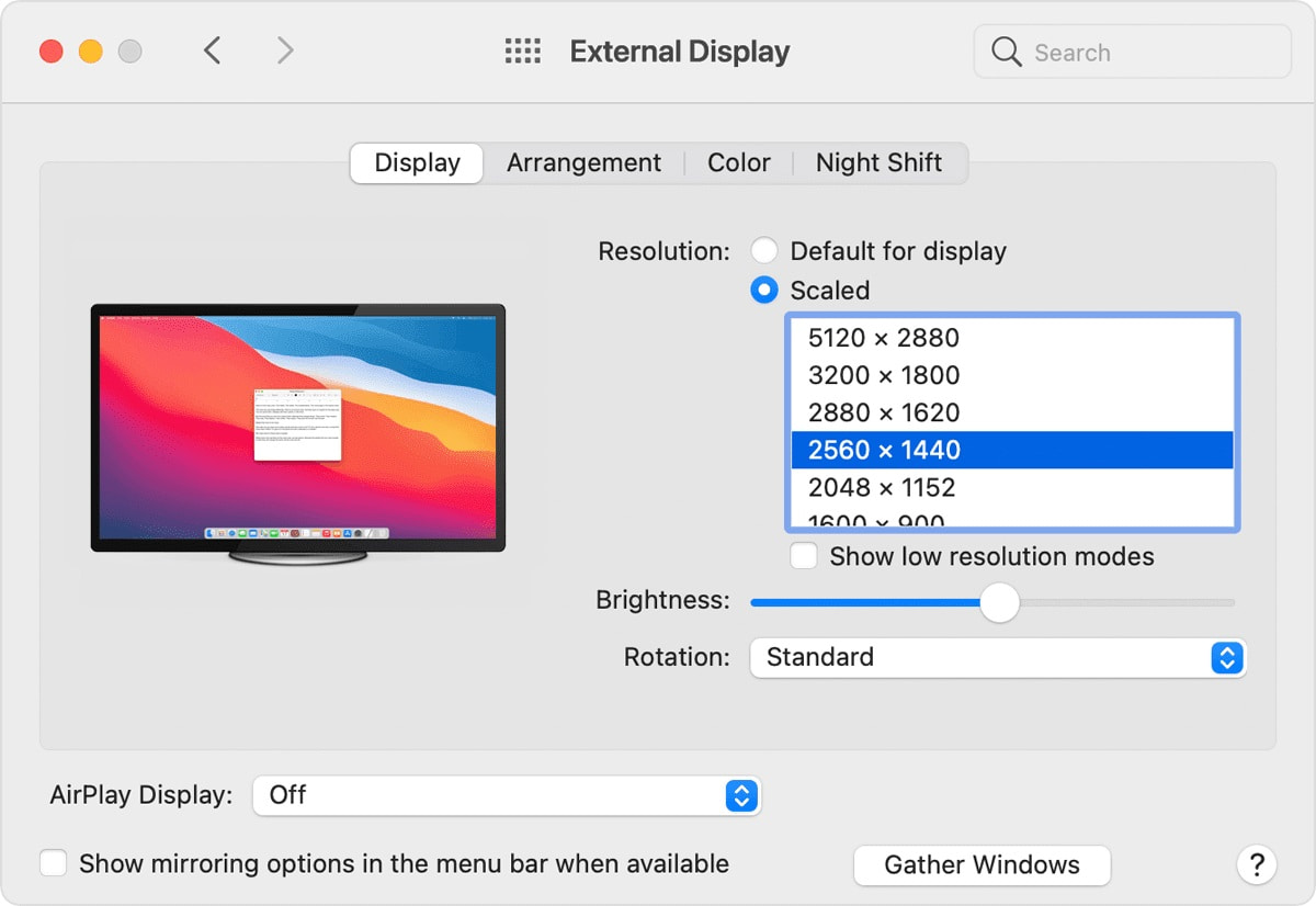 Use AirPlay to connect your MacBook.