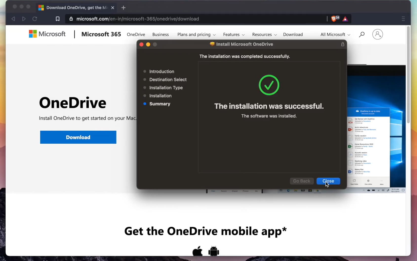 You can install OdinDrive directly in the Apple store.