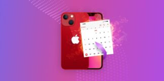 restore calendar on iphone