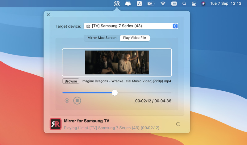 AirBeamTV also allows mirror Mac screen to Sony